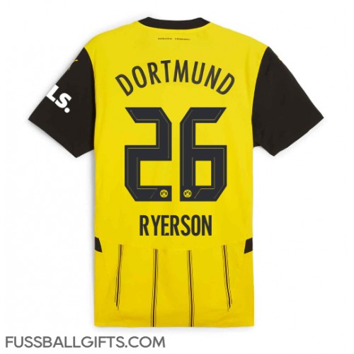 Borussia Dortmund Julian Ryerson #26 Fußballbekleidung Heimtrikot 2024-25 Kurzarm